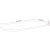 vidaXL Bordplate 90x40x3,8 cm oval heltre akasie