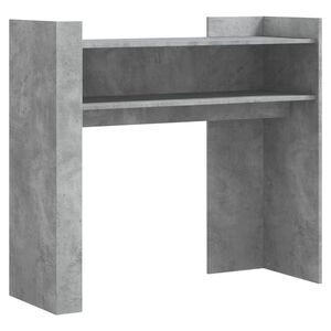 vidaXL Konsollbord betonggr&aring; 100x35x90 cm konstruert tre