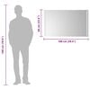 vidaXL Baderomsspeil med LED 100x60 cm