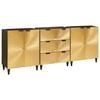 vidaXL Sidebord Sett 3 stk. 180 x 33 x 75 cm Massiv mango tre