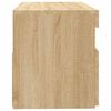 vidaXL TV-benk med LED-lys sonoma eik 60x35x40 cm