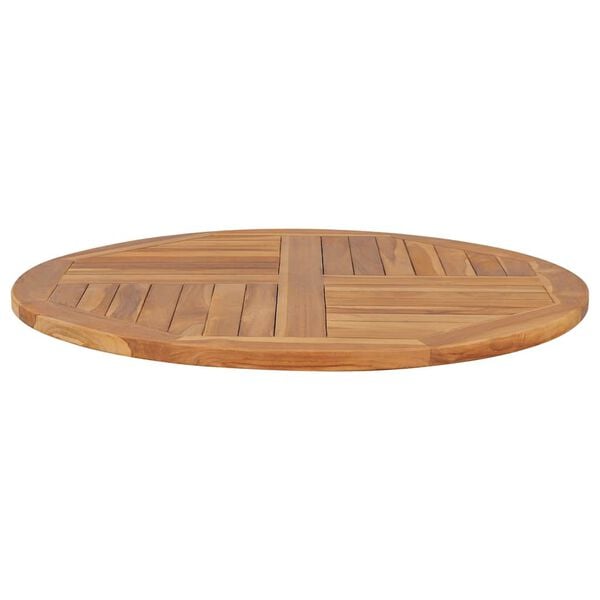 vidaXL Bordplate heltre teak 2,5 cm 90 cm