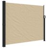 vidaXL Uttrekkbar sidemarkise beige 160x500 cm