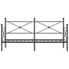vidaXL Dagseng uten madrass svart 90x200 cm st&aring;l