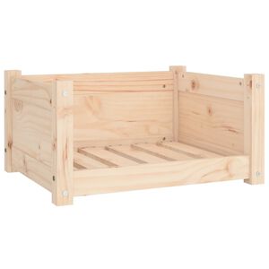 vidaXL Hundeseng 55,5x45,5x28 cm heltre furu
