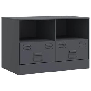 vidaXL TV-benk antrasitt 67x39x44 cm st&aring;l