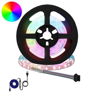 vidaXL LED Stripe 2 stk. Svart og gjennomsiktig Kobber og plast
