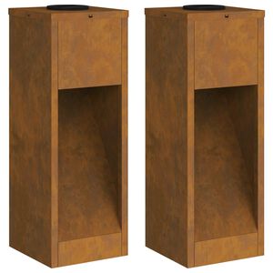 vidaXL Solcelle LED Stibelys 2 pcs Galvanisert Galvanisert