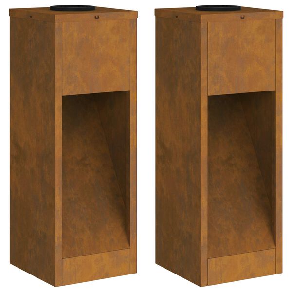 vidaXL Solcelle LED Stibelys 2 pcs Galvanisert Galvanisert