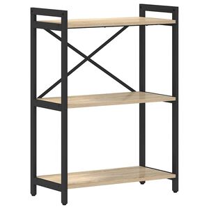 vidaXL Bokhylle 60 x 30 x 85 cm Konstruert tre Sonoma eik