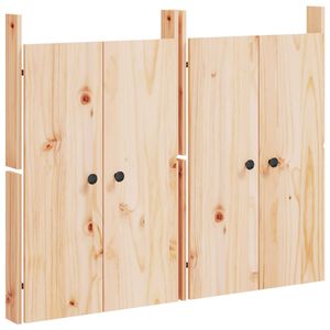 vidaXL Utekj&oslash;kkend&oslash;rer MEPPEL 2 stk 50x9x82 cm heltre furu