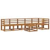 vidaXL Utend&oslash;rs sofa-sett 7 pcs Naturlig Solid akasietre