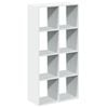 vidaXL Romdeler bokhylle hvit 69,5x29x137,5 cm konstruert tre