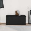 vidaXL Oppbevaringsbenk Svart eik 102 x 42 x 45 cm Konstruert tre