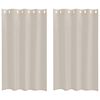 vidaXL Voile Gardin 2 stk. sand 175 x 140 cm Polyester