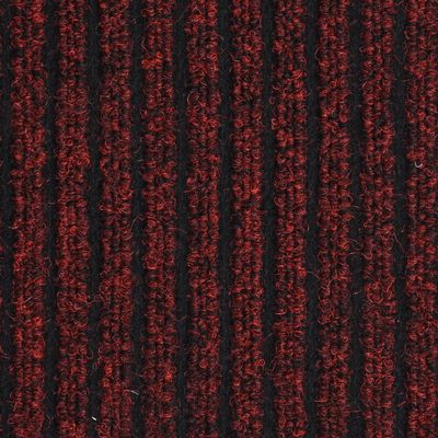 vidaXL Dørmatte stripet rød 40x60 cm