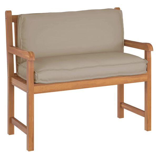 vidaXL Pallepute for ryggstøtte Gråbrun 120 x 40 x 12 cm Oxford-stoff