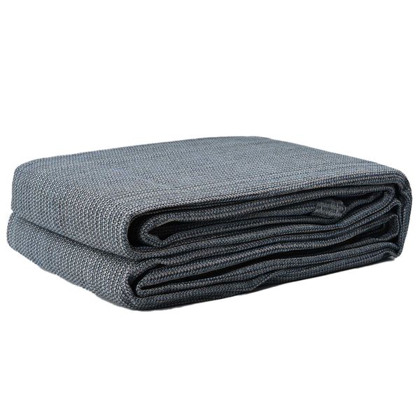 vidaXL Teppe til telt Blå og grå 200 x 200 cm Polyethylen