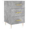 vidaXL Nattbord betonggr&aring; 40x40x66 cm konstruert tre