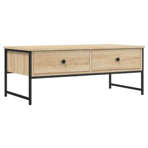 vidaXL Salongbord sonoma eik 101x49x39,5 cm konstruert tre