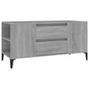 vidaXL TV-benk gr&aring; sonoma 102x44,5x50 cm konstruert tre