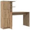 vidaXL Skrivebord Artisan Eik 133.5 x 50 x 124 cm 2 stk.