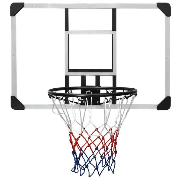 vidaXL Basketballplate gjennomsiktig 90x60x2,5 cm polyeten