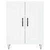 vidaXL Highboard hvit 69,5x34x180 cm konstruert tre