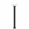 vidaXL Pullertlampe 120 cm svart IP44