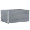 vidaXL Pallekarmer 3 stk gr&aring; 120x80 cm heltre furu