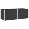 vidaXL H&oslash;ybed Svart 250 x 100 x 91 cm WPC og Aluminium