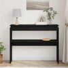 vidaXL Konsollbord Svart Eik 80 x 30 x 102 cm Konstruert tre