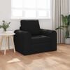 vidaXL Sammenleggbar Sofa seng Svart 98 x 71 x 83 cm stoff