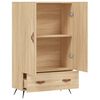 vidaXL Highboard sonoma eik 69,5x31x115 cm konstruert tre