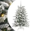 vidaXL Kunstig sammensatt juletre Hvit 120 cm PE og PVC