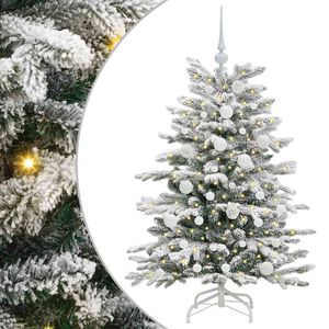 vidaXL Kunstig sammensatt juletre Hvit 120 cm PE og PVC