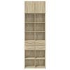 vidaXL Oppbevaringsskap sonoma eik 70x42,5x225 cm konstruert tre