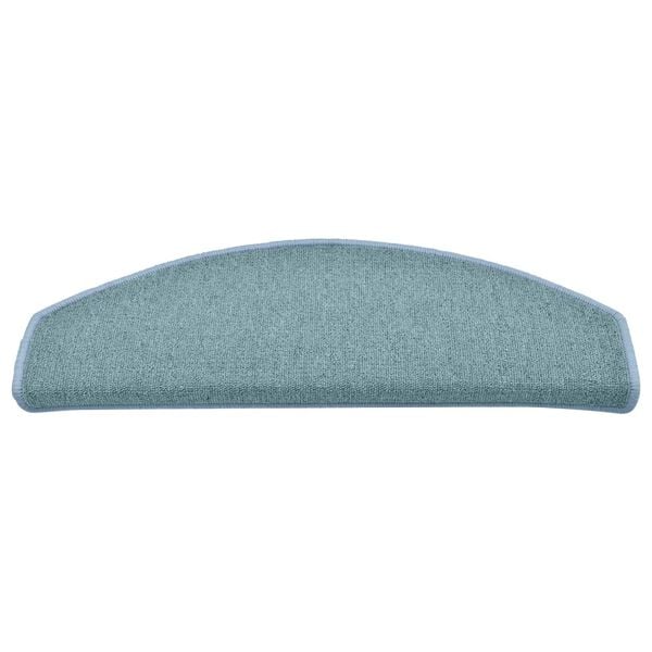 vidaXL Trappematter 15 stk 65x24x4 cm sj&oslash;bl&aring; halvrund store