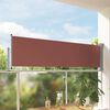 vidaXL Uttrekkbar sidemarkise 80x300 cm brun