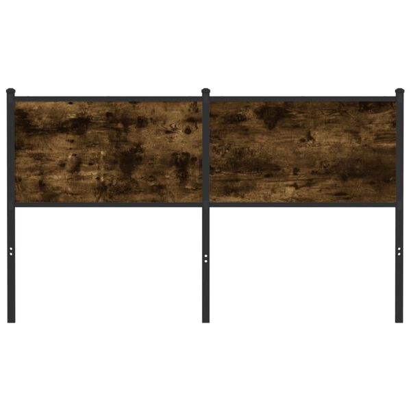 vidaXL Hodegavl r&oslash;kt eik 150 cm konstruert tre og st&aring;l