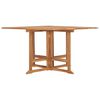 vidaXL Sammenleggbart hagespisebord 110x110x75 cm heltre teak