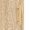 vidaXL Highboard sonoma eik 69,5x34x180 cm konstruert tre