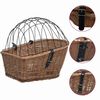 vidaXL Sykkelkurv med lokk bak 55x31x36 cm naturlig seljetre