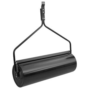 vidaXL Plenrulle Push svart 63 L jern