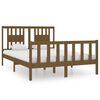 vidaXL Sengeramme honningbrun heltre 140x190 cm