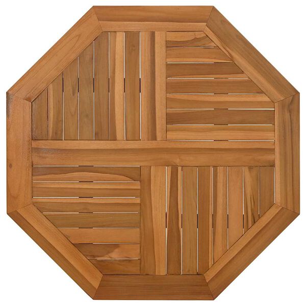 vidaXL Bordplate 60x60x2,5 cm &aring;ttekantet heltre teak