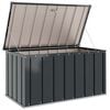 vidaXL Hage Lagringsboks Svart 101 x 56,5 x 50 cm St&aring;l