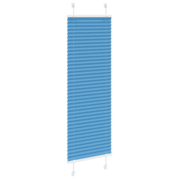 vidaXL Pliss&eacute;gardin Bl&aring; 50x150 cm Stoffbredde 49,4 cm Polyester