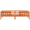 vidaXL Sengeramme uten madrass voksbrun 90x200 cm heltre furu