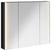 vidaXL Baderomsspeilskap Svart Eik 83,5 x 15,5 x 70 cm Konstruert tre